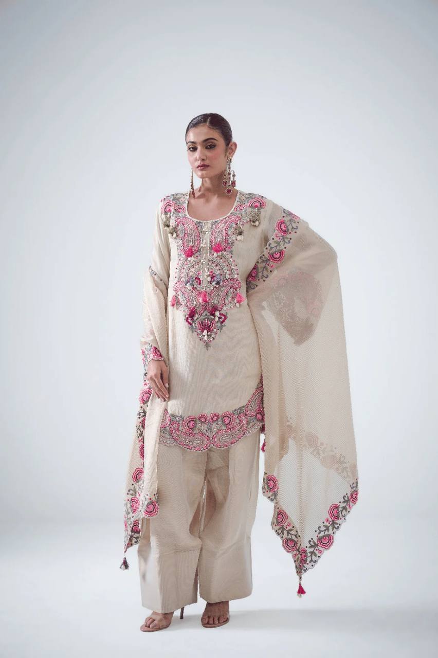 Festive Wear Farshi Palazzo Suit Set with Dupatta Set for Women
