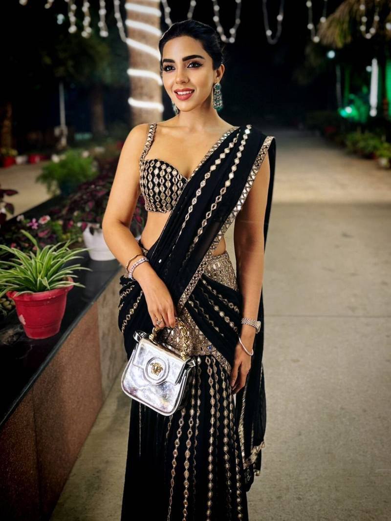 Festive Wear Mirror Work Ready-to-Wear Lehenga Saree for Women | Ready To Wear Saree For Wedding