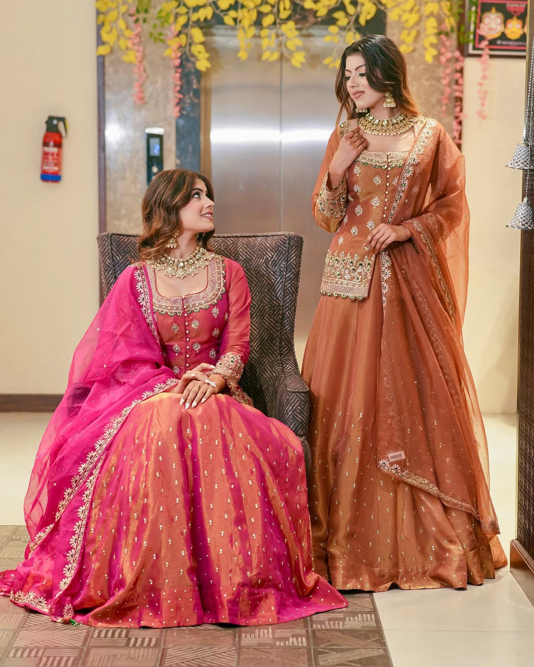 Wedding Ready To Wear Jacket-Style Stitched Lehenga for Women with Organza Dupatta
