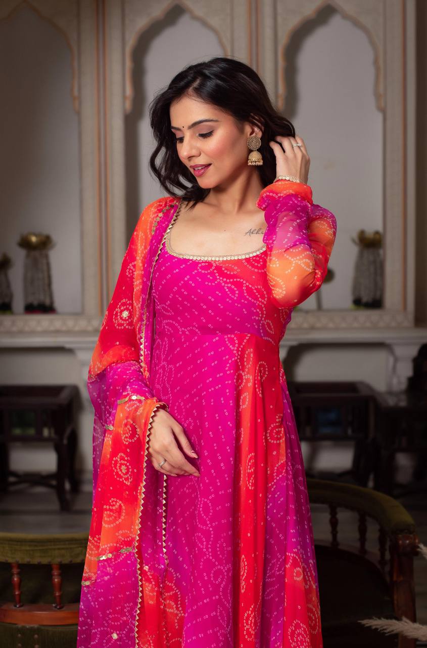 Premium Anarkali Suit Set with Dupatta & Pant – Festive & Wedding Collection