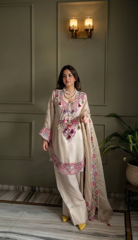 Festive Wear Farshi Palazzo Suit Set with Dupatta Set for Women