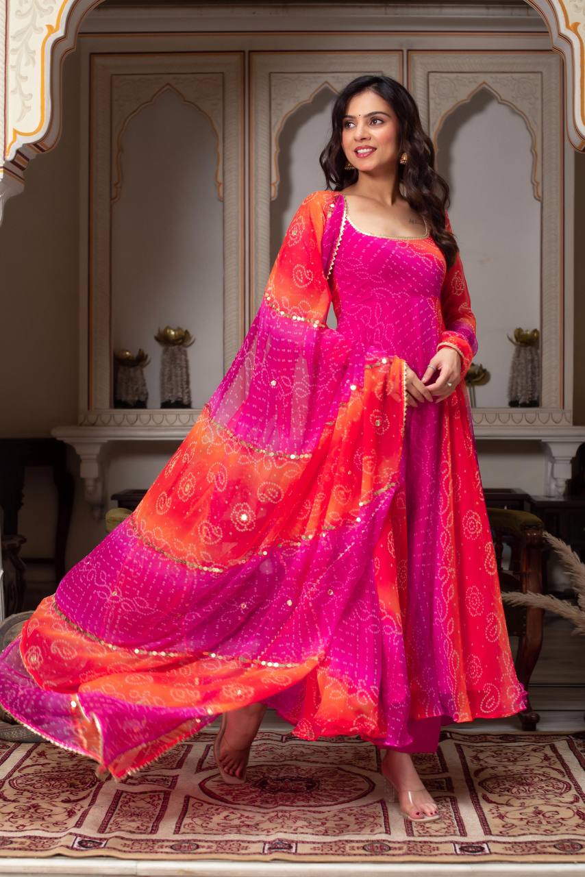 Premium Anarkali Suit Set with Dupatta & Pant – Festive & Wedding Collection