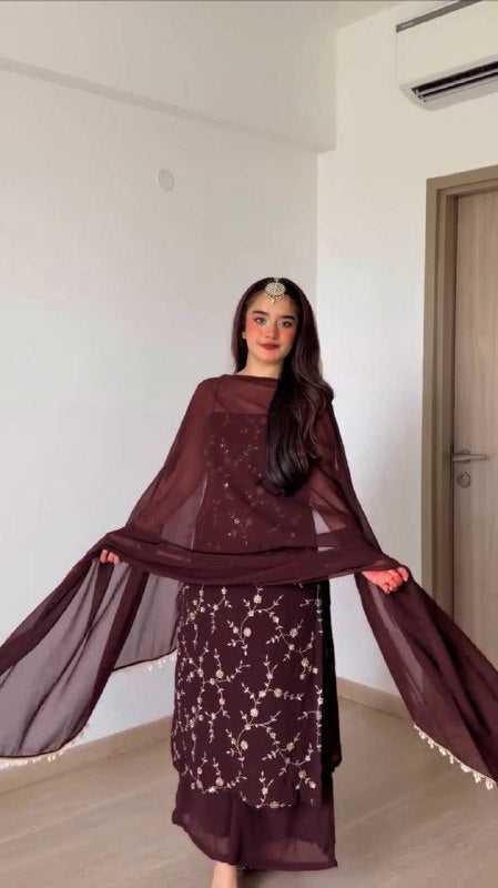 Party Wear Anarkali Palazzo Suit Set for Women | Festive & Wedding Wear for Women