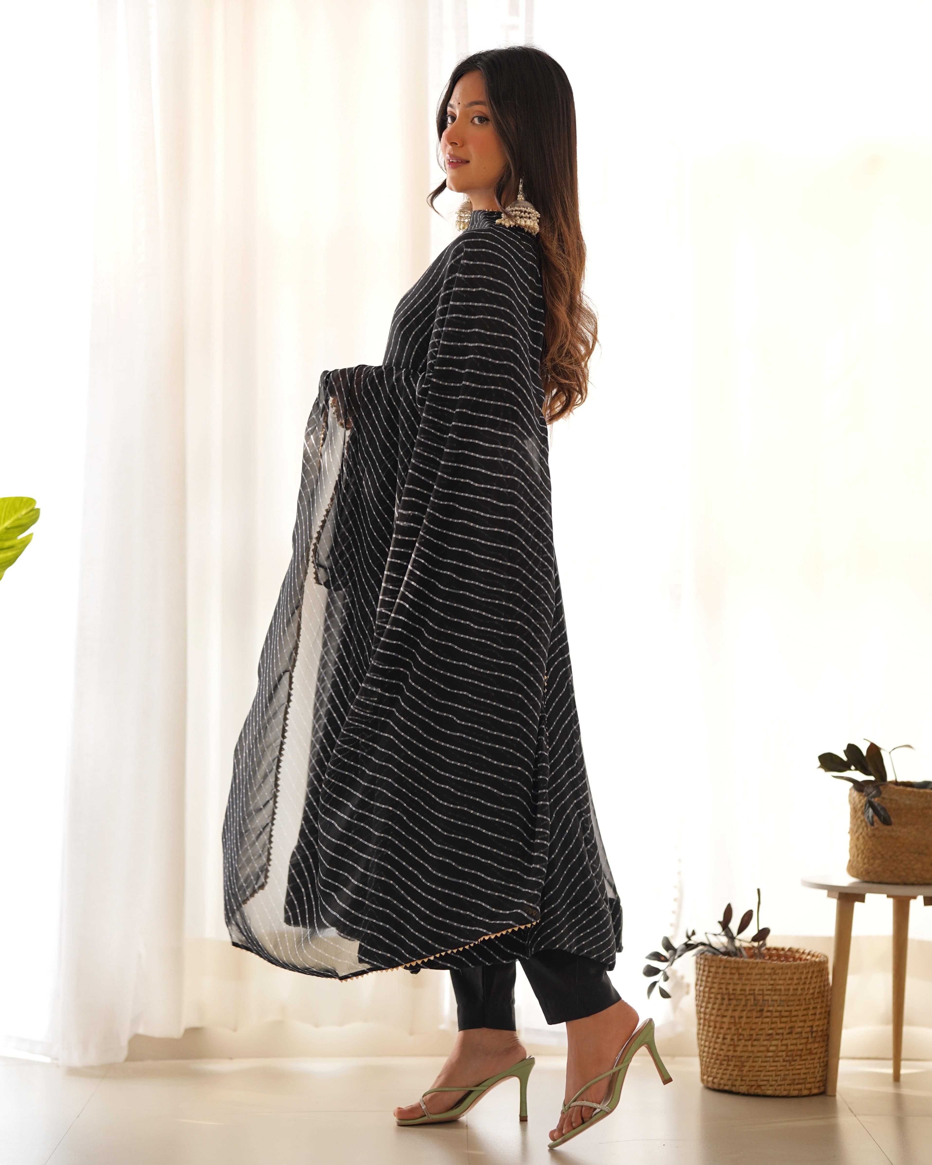 Splendid Faux Georgette Printed Fully Stitched Anarkali Pant Suit - Ethnicwish