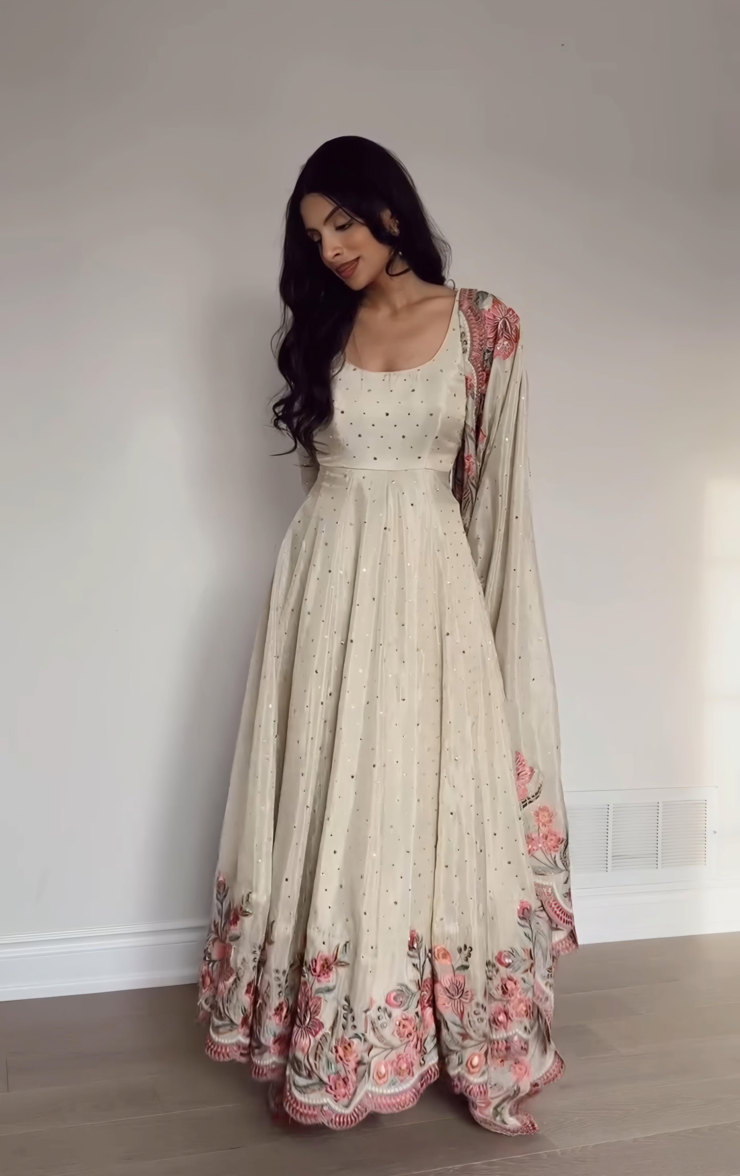 Aarushi Heavy Pure Vichitra Silk Gown