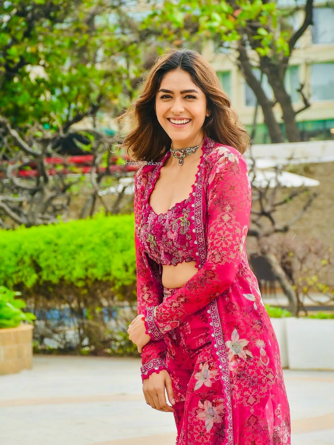 Party Wear Floral Indo-Western Koti Jacket Palazzo Set with Embroidered Blouse for Women