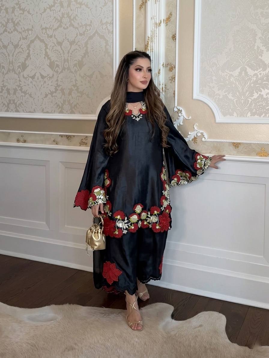 Festive Wear Farshi Salwar Suit Set with Dupatta for Women