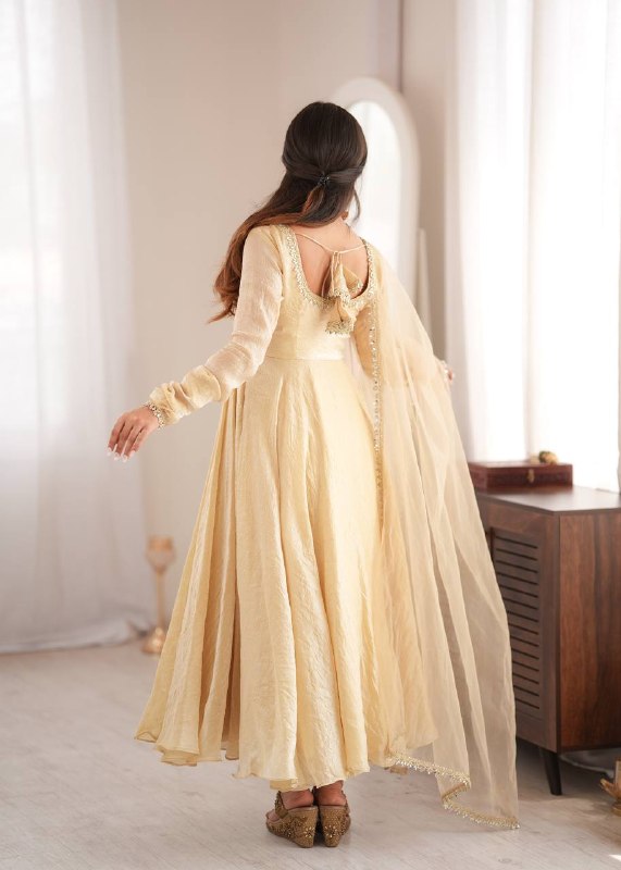 Festive Wear Mirror Work Anarkali Suit Set for Women | Wedding & Party Wear