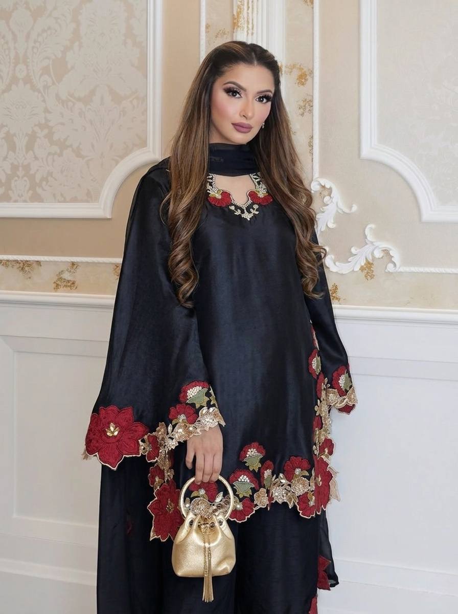 Festive Wear Farshi Salwar Suit Set with Dupatta for Women