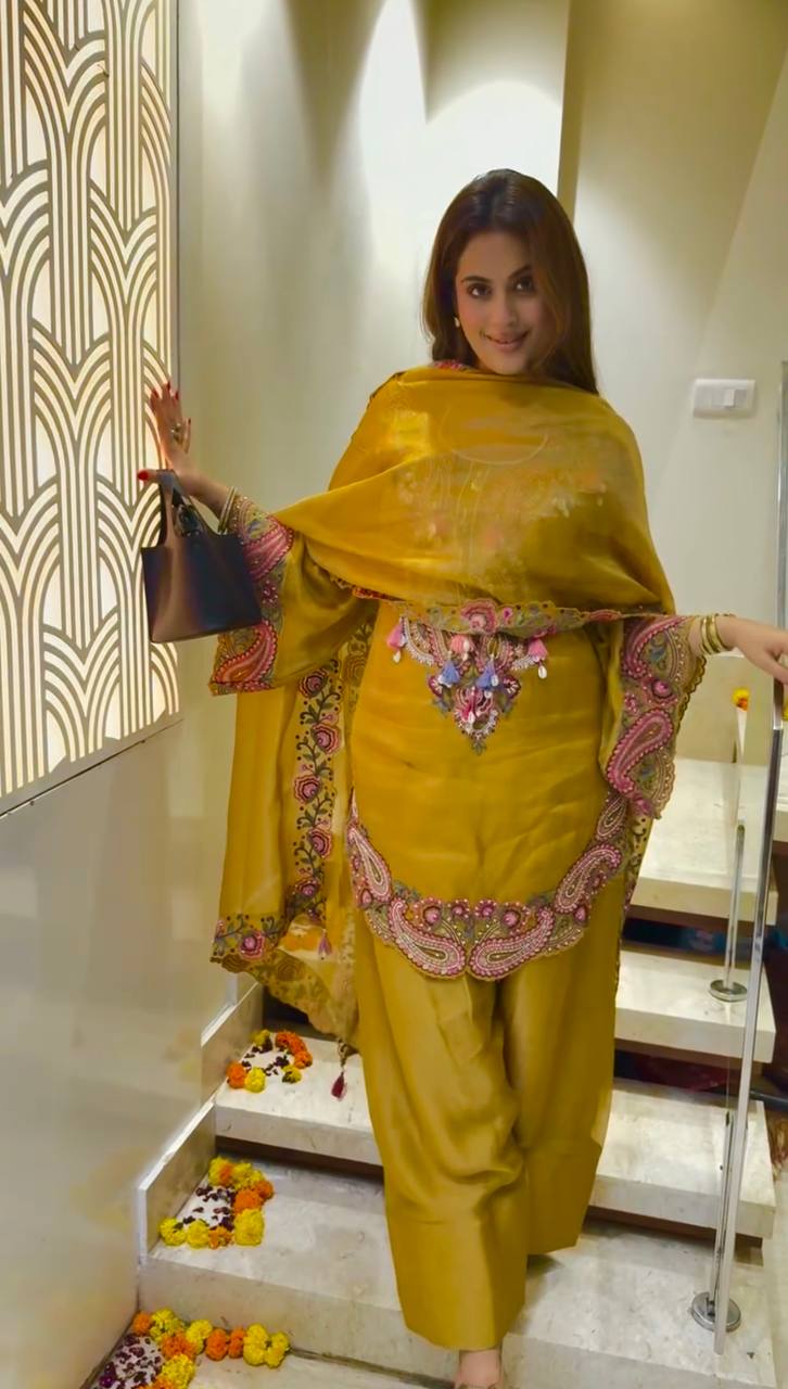 Festive Wear Farshi Palazzo Suit Set with Dupatta Set for Women