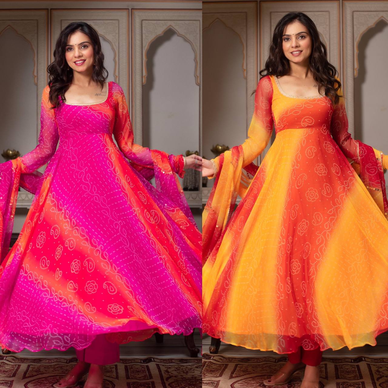 Premium Anarkali Suit Set with Dupatta & Pant – Festive & Wedding Collection